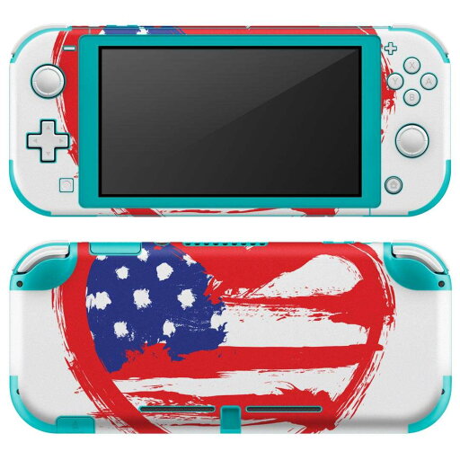 igsticker Nintendo Switch Lite 専用 デザインスキンシール 全面 ニンテンドー スイッチ ライト 専用 ゲーム機 カバー アクセサリー フィルム ステッカー エアフリー 001567 アメリ 国旗 ハート igsticker Nintendo Switch Lite 専用 デザインスキンシール 全面 ニンテンドー スイッチ ライト 専用 ゲーム機 カバー アクセサリー フィルム ステッカー エアフリー 001567 アメリ 国旗 ハート