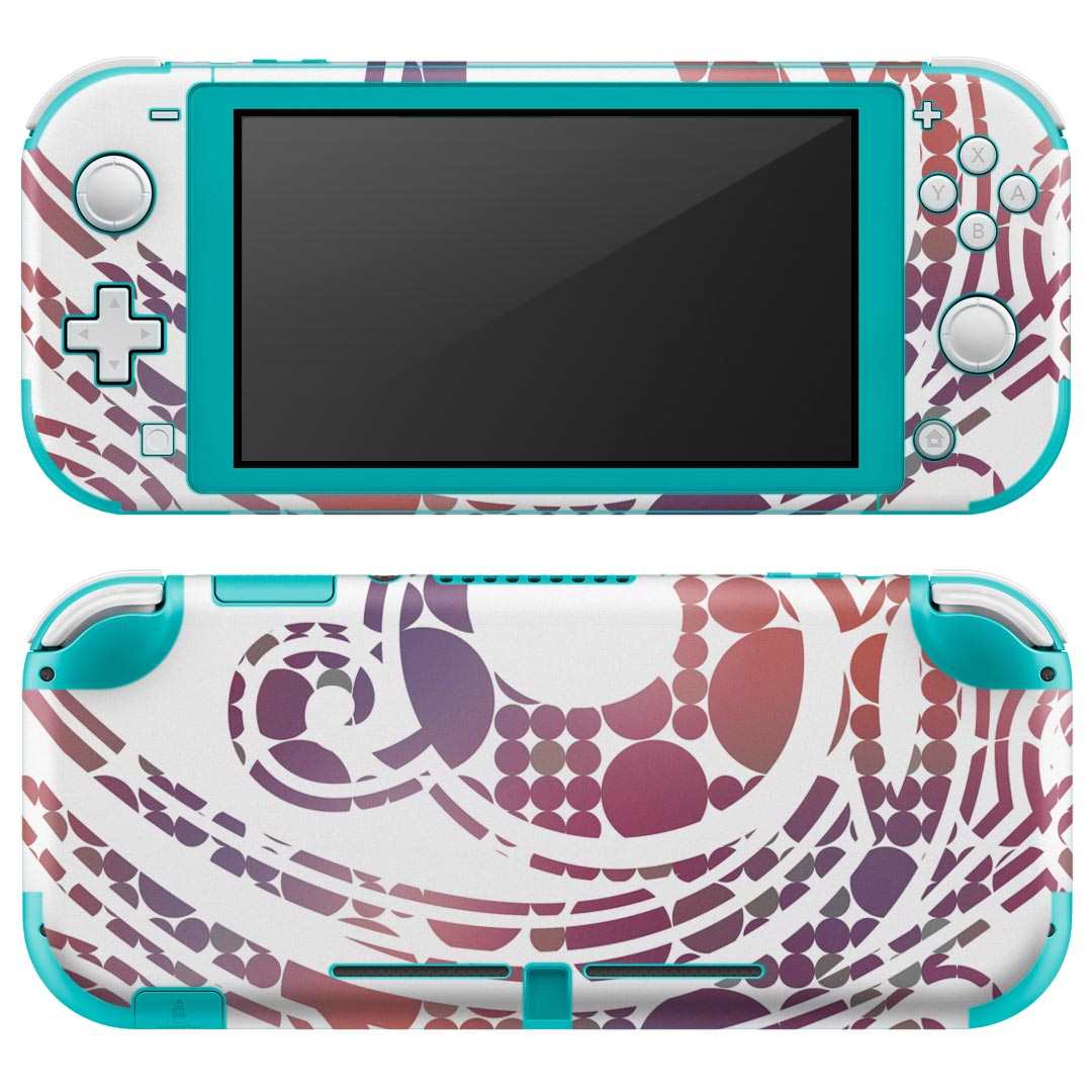 igsticker Nintendo Switch Lite 専用 デザインスキンシール 全面 ニンテンドー スイッチ ライト 専用 ゲーム機 カバー アクセサリー フィルム ステッカー エアフリー 001608 ペイズリー カラフル