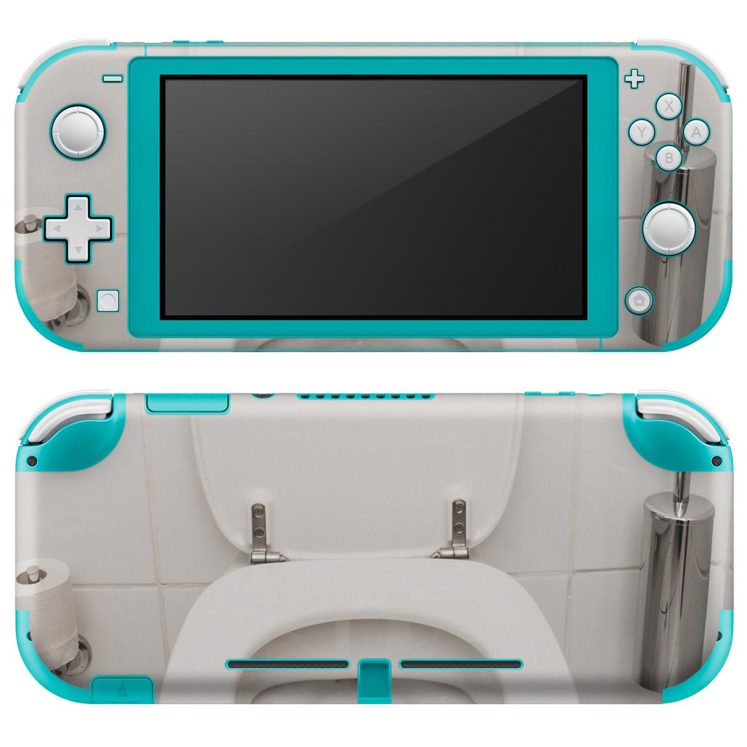igsticker Nintendo Switch Lite 専用 デザインスキンシール 全面 ニンテンドー スイッチ ライト 専用 ゲーム機 カバー アクセサリー フィルム ステッカー エアフリー 001640 トイレ