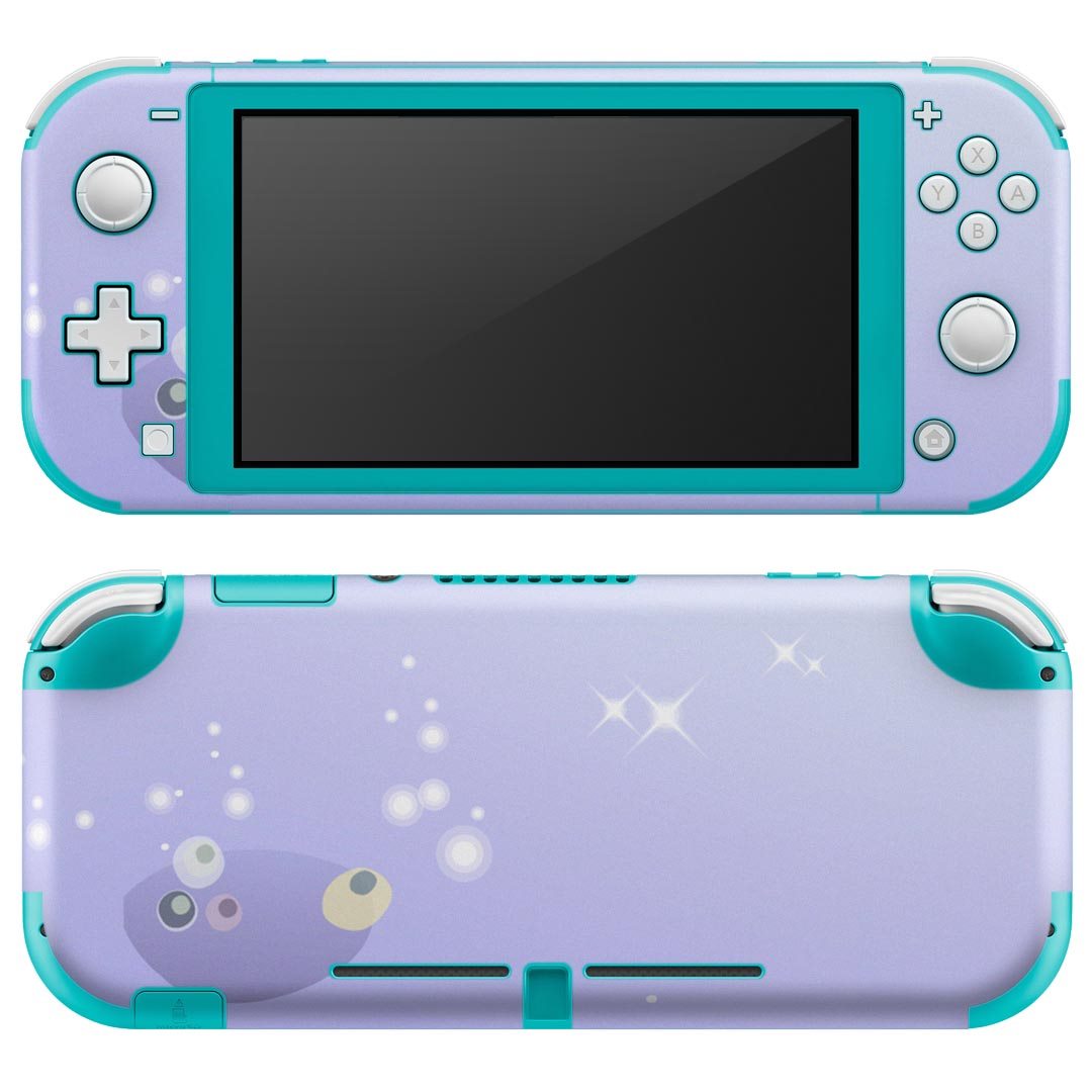 igsticker Nintendo Switch Lite 専用 デザインスキンシール 全面 ニンテンドー スイッチ ライト 専用 ゲーム機 カバー アクセサリー フィルム ステッカー エアフリー 001723 キラキラ 貝殻