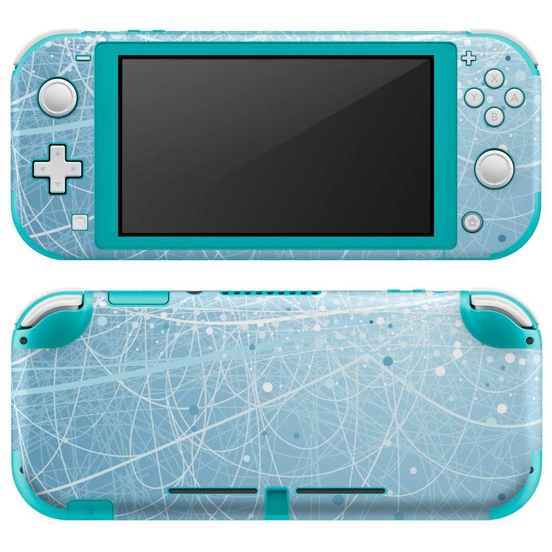 igsticker Nintendo Switch Lite 専用 デザインスキンシール 全面 ニンテンドー スイッチ ライト 専用 ゲーム機 カバー アクセサリー フィルム ステッカー エアフリー 001738 水玉