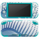 igsticker Nintendo Switch Lite 専用 デザインスキンシール 全面 ニンテンドー スイッチ ライト 専用 ゲーム機 カバー アクセサリー フィルム ステッカー エアフリー 001755 ライン　水玉