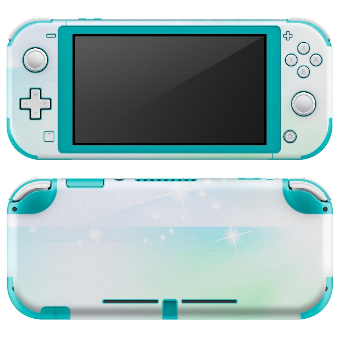 製品名 Nintendo Switch Lite専用 デザインスキンシール セット内容 Nintendo Switch Lite本体用スキンシール（裏表）各1枚 ※液晶側シールは2パーツに分かれていますニンテンドースイッチライト専用です。据え置き機のSwitch本体やJoyコンには対応していません。 商品特徴 3M社製の再剥離性シートを素材に採用し、細かな位置調整がしやすく貼り直しが容易です。また、エアフリーでもありますので気泡が簡単に逃げるので、キレイに貼ることができます。専用の業務プリンターを使い、商品画像と遜色のない美しい印刷仕上がり。 注意事項 画像はサンプルですので、ご覧の環境によっては多少色味に違いを感じる場合がございます。 イメージと違った、モニターと色味が異なるという理由での交換や返金はご対応出来かねます。スキンシールのみの販売で、ニンテンドースイッチ本体などは付属しません。シワができた場合、ドライヤーなどで軽く温め、外側に向けてシワを伸ばすように貼ってください。初回貼付時の位置調整や貼り直しは可能ですが、しっかりと押し付けて接着させた後の再剥離、再利用は保証しておりません。また接着部に油分や汚れが付着しますと角の部分は剥がれやすくなりますので、貼付時はあまり触れないようにご注意ください。無地のセミグロスシートにデザインをプリントした商品で、デコなどの加工はございません。 凹凸や光沢があるように見えたり布地や金属を素材にしたように見える商品もありますが、デザインの図版によるものです。印刷時に微妙な画像のズレが生じる場合がございます。ご注文後に1点1点制作する受注生産品の為、不良品以外のご返品や交換は固くお断りします。 商品発送 完全受注生産のハンドメイド商品となりますので、既製品と比べて発送までお時間を頂いています。 基本的に決済確認後2?3営業日、最大で10営業日での発送となります。繁忙期や休業日明けの場合はさらに時間がかかる場合があります。 その際には別途メールにてご連絡致します。メール便の場合、発送日から到着までに2?4日ほどかかる場合が多く、紛失などの保障もご対応できかねます。あらかじめご了承下さい。