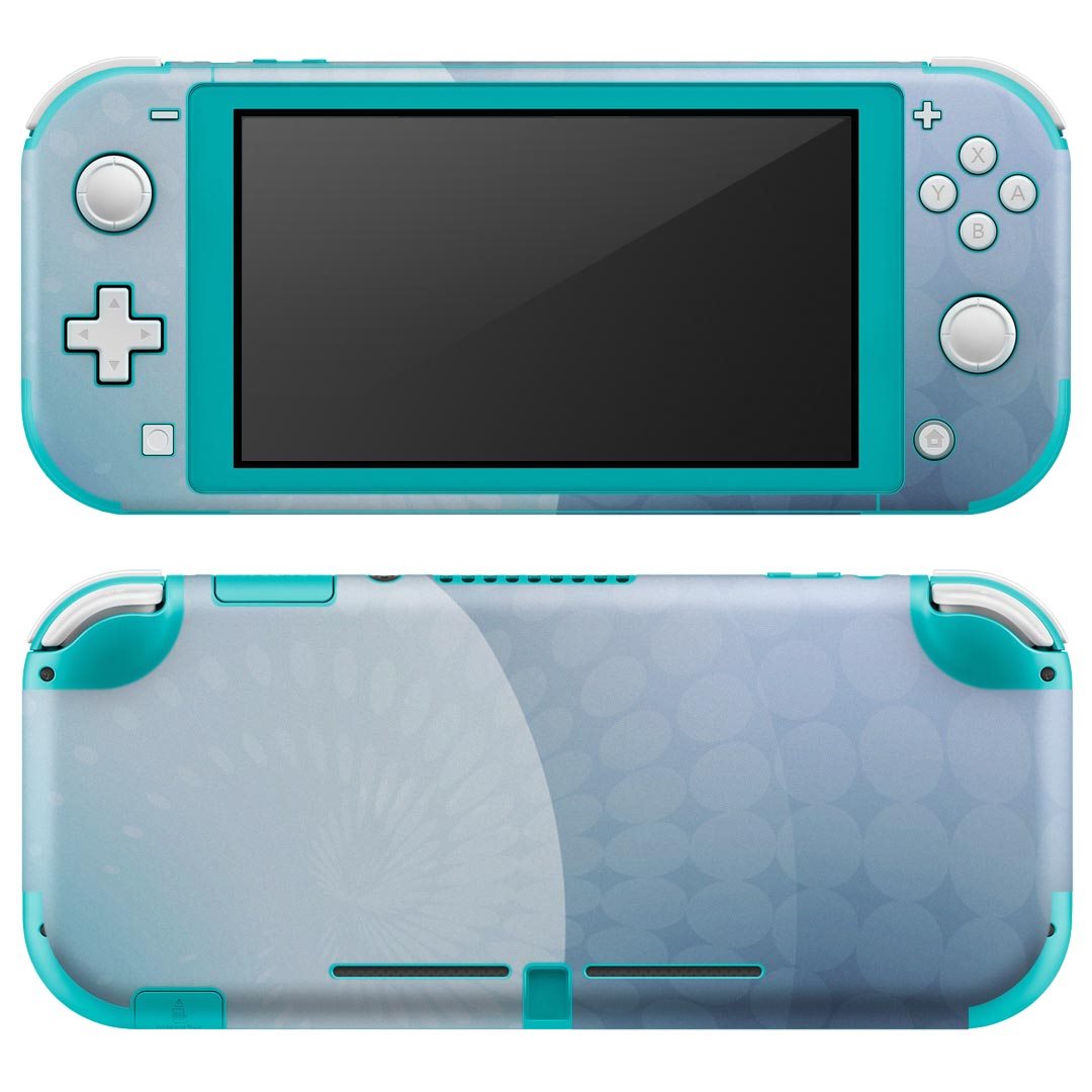 igsticker Nintendo Switch Lite 専用 デザインスキンシール 全面 ニンテンドー スイッチ ライト 専用 ゲーム機 カバー アクセサリー フィルム ステッカー エアフリー 001779 シンプル 模様 青