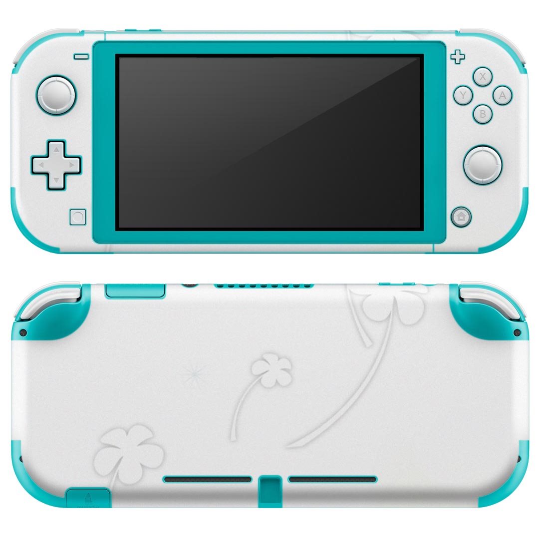 igsticker Nintendo Switch Lite 専用 デザインスキンシール 全面 ニンテンドー スイッチ ライト 専用 ゲーム機 カバー アクセサリー フィルム ステッカー エアフリー 001791 花　　緑　青