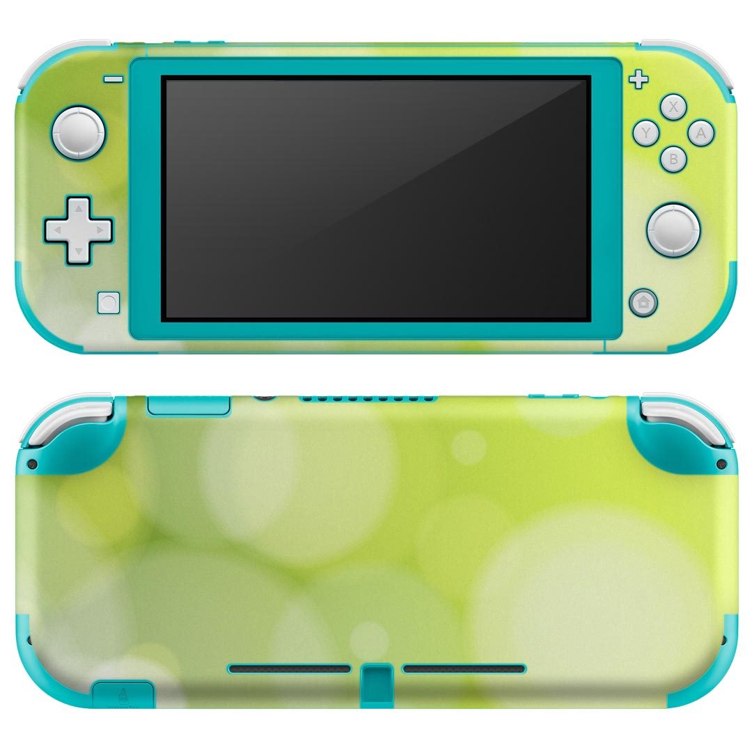 igsticker Nintendo Switch Lite 専用 デザインスキンシール 全面 ニンテンドー スイッチ ライト 専用 ゲーム機 カバー アクセサリー フィルム ステッカー エアフリー 001825 シンプル　緑