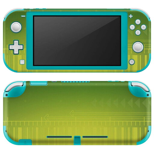 igsticker Nintendo Switch Lite 専用 デザインスキンシール 全面 ニンテンドー スイッチ ライト 専用 ゲーム機 カバー アクセサリー フィルム ステッカー エアフリー 001856 模様 シンプル 緑