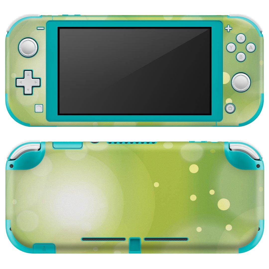 igsticker Nintendo Switch Lite 専用 デザインスキンシール 全面 ニンテンドー スイッチ ライト 専用 ゲーム機 カバー アクセサリー フィルム ステッカー エアフリー 001871 シンプル 緑
