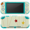 igsticker Nintendo Switch Lite 専用 デザインスキンシール 全面 ニンテンドー スイッチ ライト 専用 ゲーム機 カバー アクセサリー フィルム ステッカー エアフリー 001877 星 ハート 模様