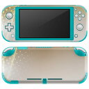 igsticker Nintendo Switch Lite 専用 デザインスキンシール 全面 ニンテンドー スイッチ ライト 専用 ゲーム機 カバー アクセサリー フィルム ステッカー エアフリー 001901 シンプル　黄色　グレー