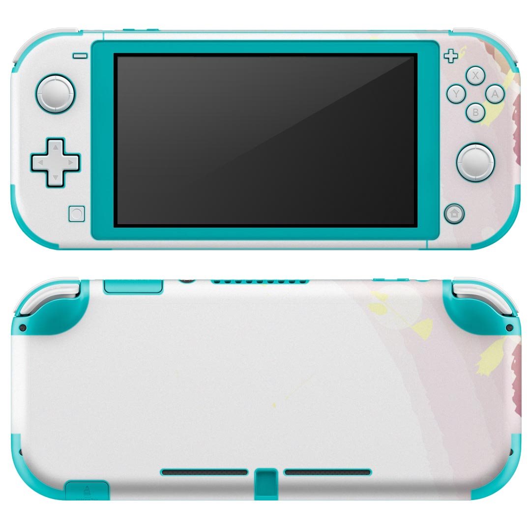 igsticker Nintendo Switch Lite 専用 デザインスキンシール 全面 ニンテンドー スイッチ ライト 専用 ゲーム機 カバー アクセサリー フィルム ステッカー エアフリー 001904 シンプル　ペイント　紫