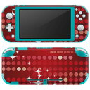igsticker Nintendo Switch Lite 専用 デザインスキンシール 全面 ニンテンドー スイッチ ライト 専用 ゲーム機 カバー アクセサリー フィルム ステッカー エアフリー 001933 シンプル 赤(2)
