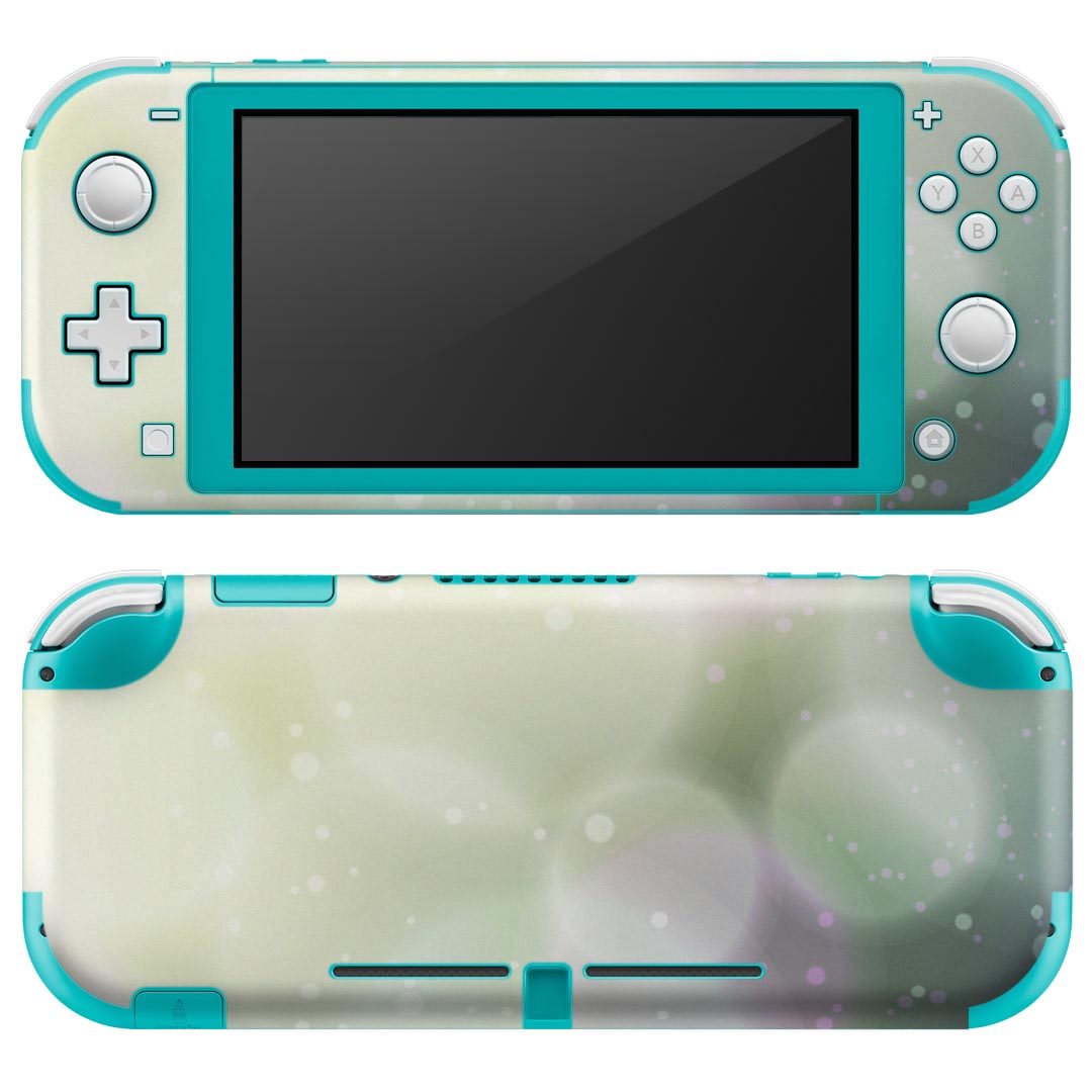 igsticker Nintendo Switch Lite 専用 デザインスキンシール 全面 ニンテンドー スイッチ ライト 専用 ゲーム機 カバー アクセサリー フィルム ステッカー エアフリー 001934 シンプル　緑