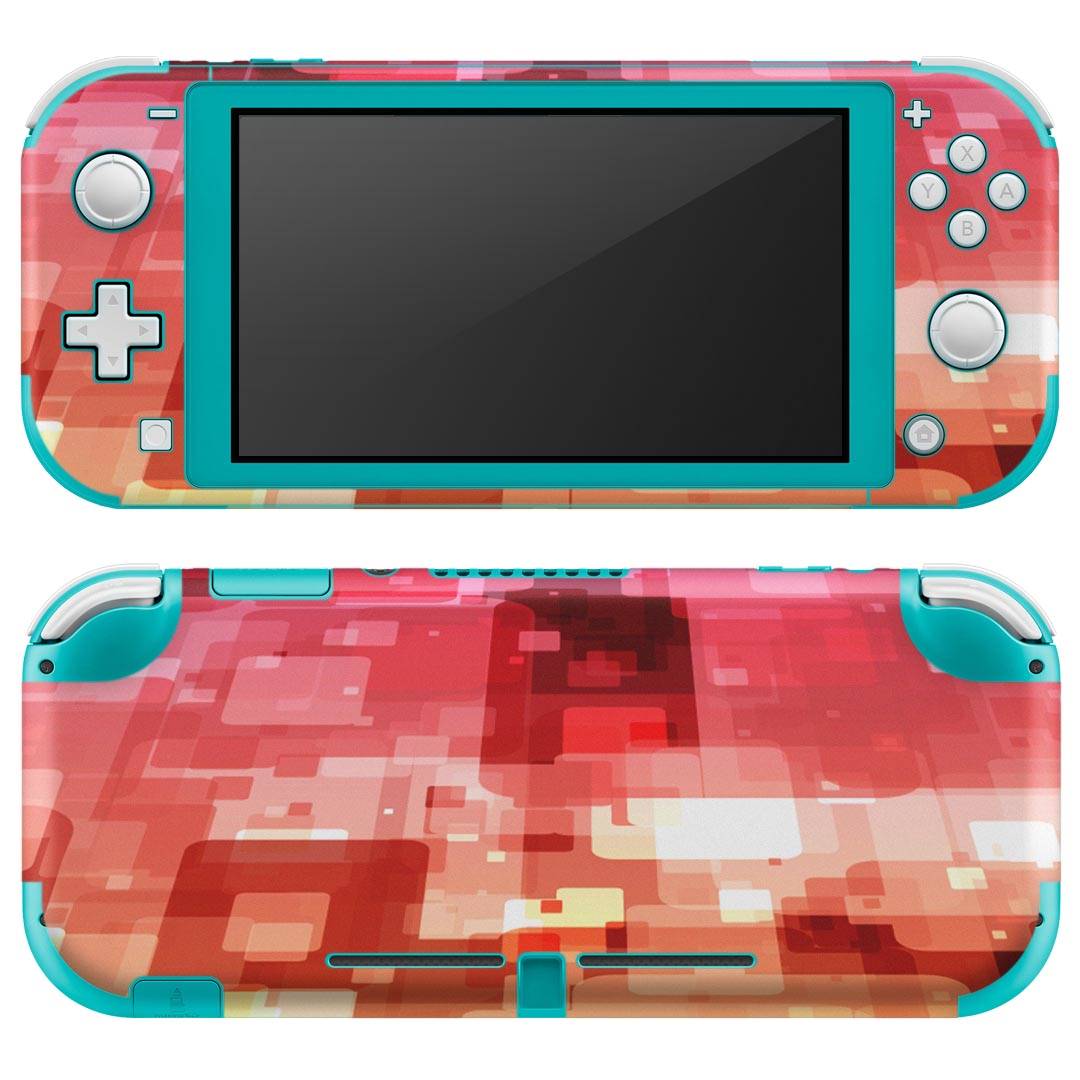 igsticker Nintendo Switch Lite 専用 デザインスキンシール 全面 ニンテンドー スイッチ ライト 専用 ゲーム機 カバー アクセサリー フィルム ステッカー エアフリー 001960 模様 ピンク 黄色