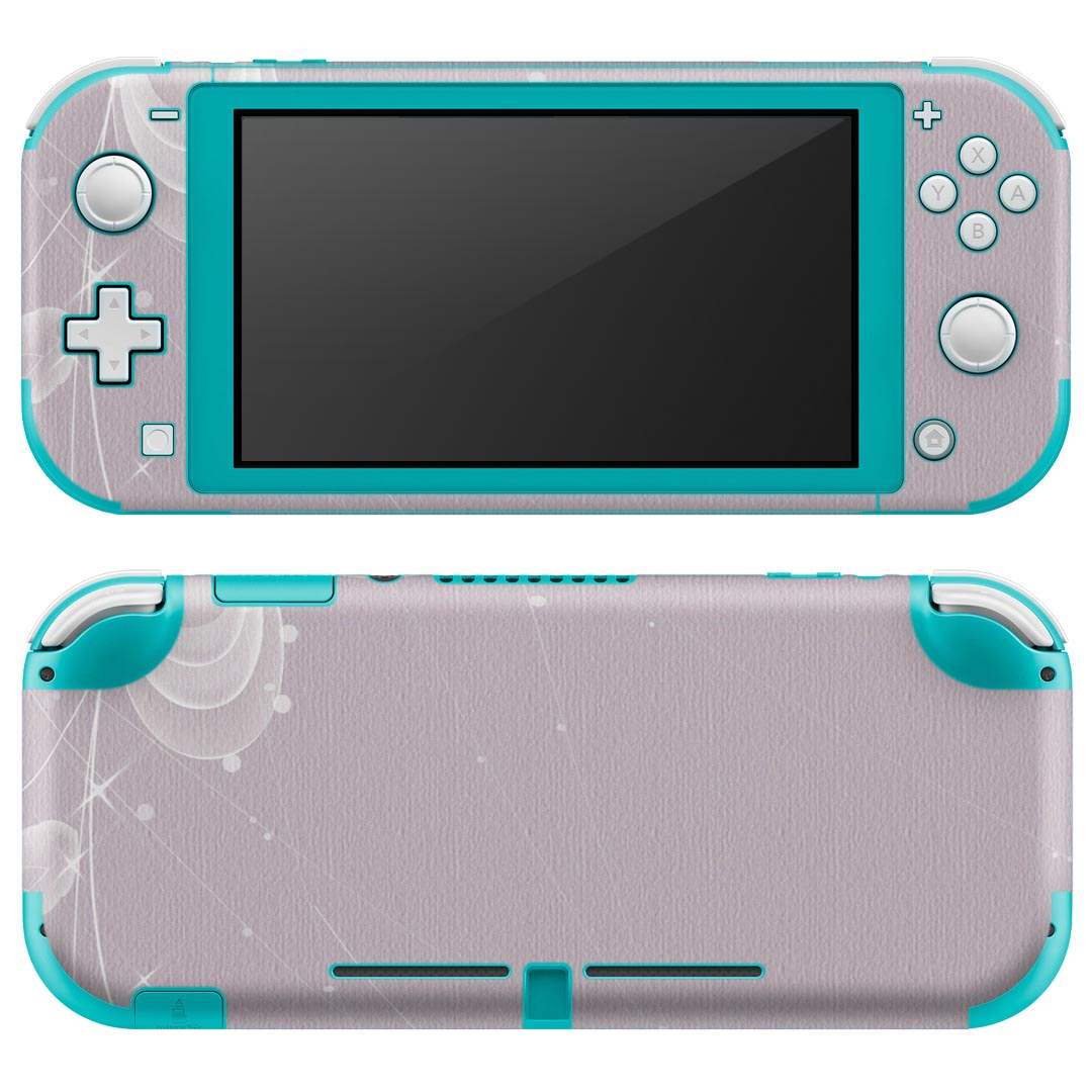 igsticker Nintendo Switch Lite 専用 デザインスキンシール 全面 ニンテンドー スイッチ ライト 専用 ゲーム機 カバー アクセサリー フィルム ステッカー エアフリー 001982 花　　紫