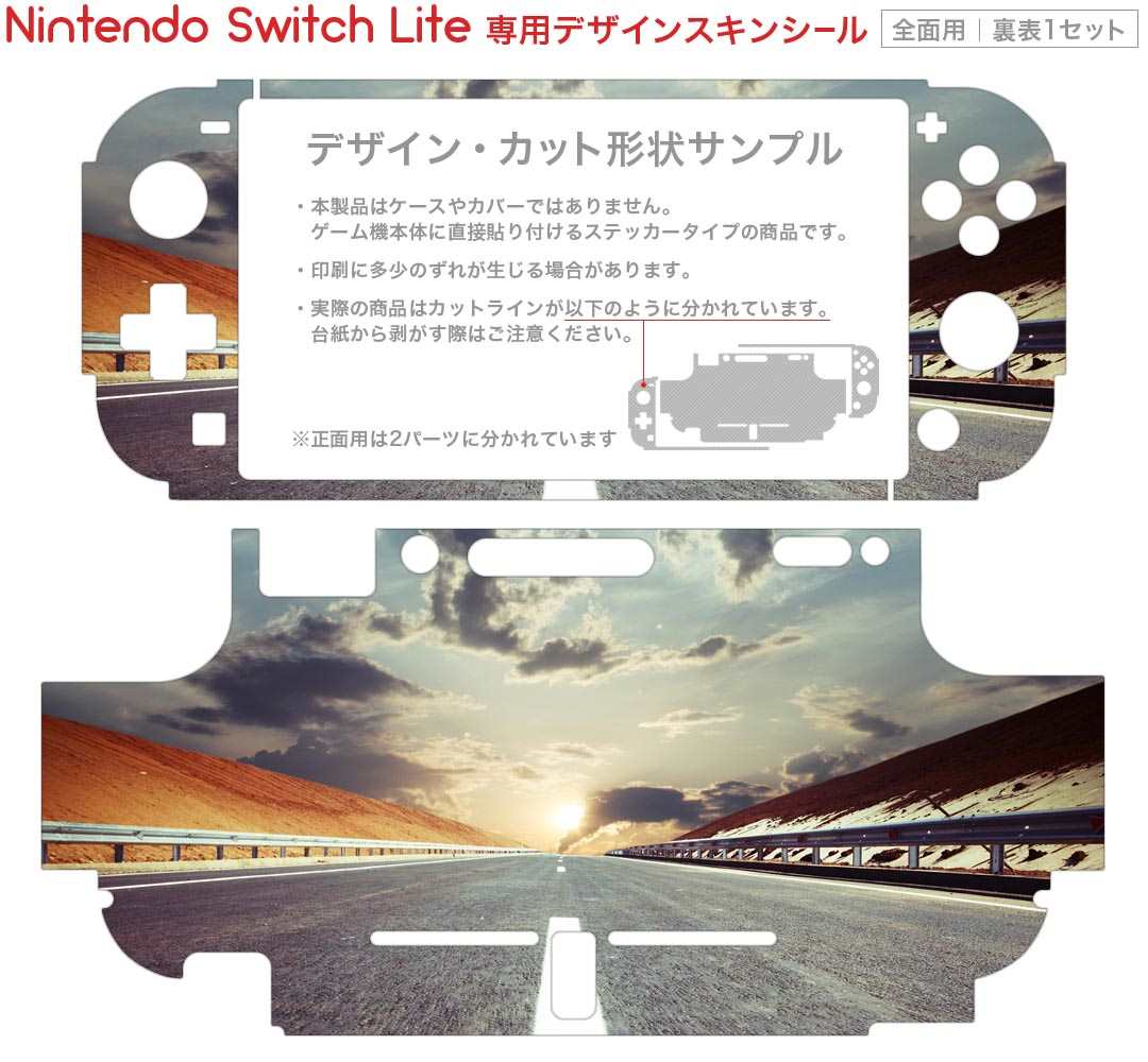 igsticker Nintendo Switch Lite 専用 デザインスキンシール 全面 ニンテンドー スイッチ ライト 専用 ゲーム機 カバー アクセサリー フィルム ステッカー エアフリー 002583 景色　風景　写真