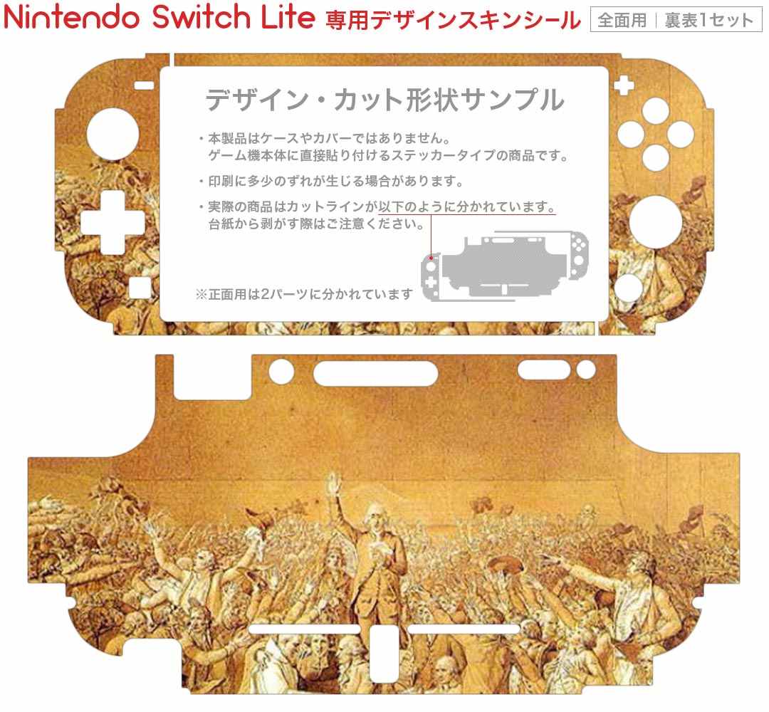 igsticker Nintendo Switch Lite 専用 デザインスキンシール 全面 ニンテンドー スイッチ ライト 専用 ゲーム機 カバー アクセサリー フィルム ステッカー エアフリー 003251 クール 外国　絵画　イラスト