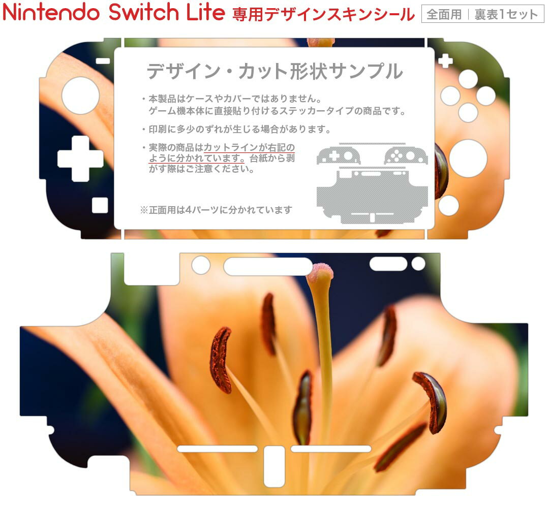 igsticker Nintendo Switch Lite 専用 デザインスキンシール 全面 ニンテンドー スイッチ ライト 専用 ゲーム機 カバー アクセサリー フィルム ステッカー エアフリー 023523 花　フラワー　写真