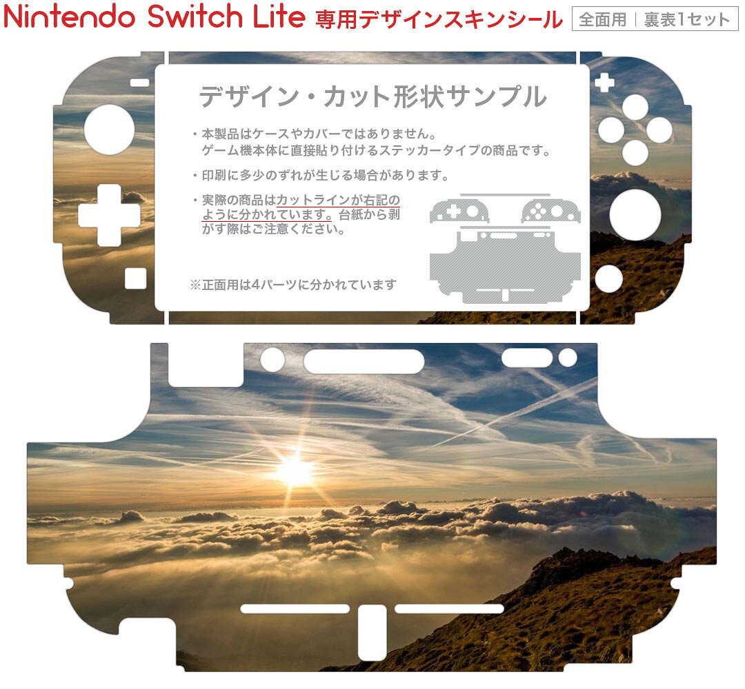 igsticker Nintendo Switch Lite 専用 デザインスキンシール 全面 ニンテンドー スイッチ ライト 専用 ゲーム機 カバー アクセサリー フィルム ステッカー エアフリー 023593 景色　写真