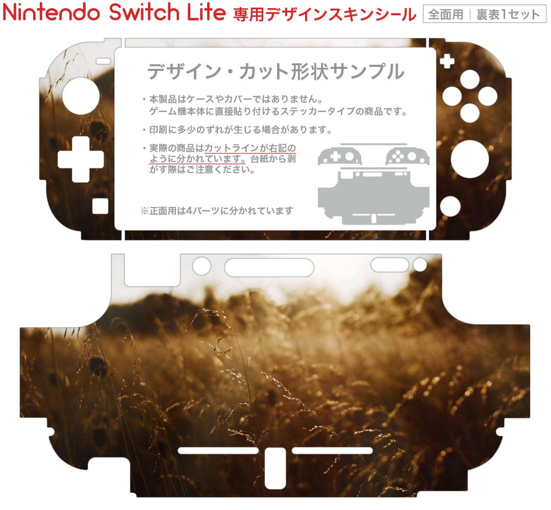 igsticker Nintendo Switch Lite 専用 デザインスキンシール 全面 ニンテンドー スイッチ ライト 専用 ゲーム機 カバー アクセサリー フィルム ステッカー エアフリー 023605 景色　写真　秋