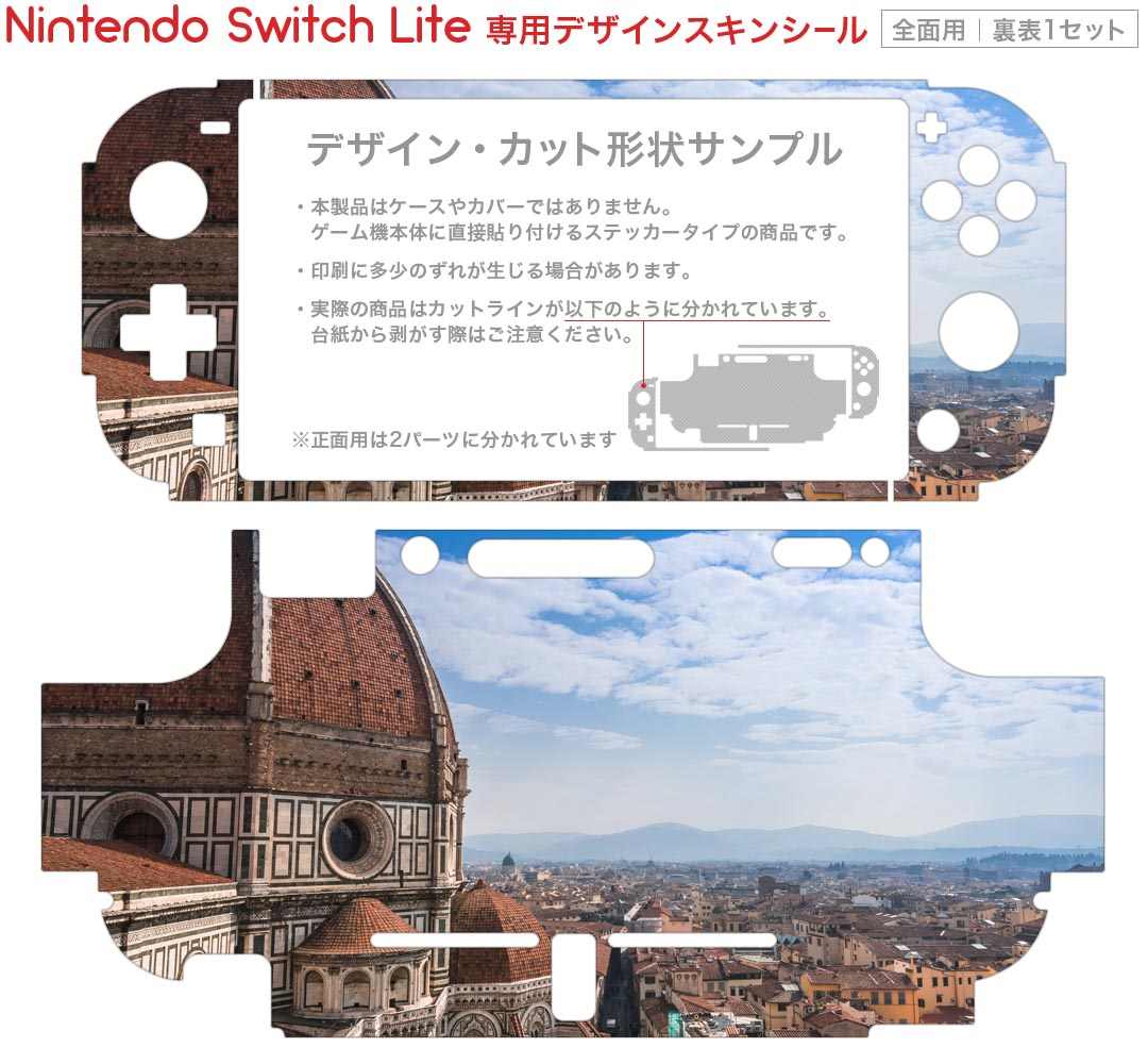 igsticker Nintendo Switch Lite 専用 デザインスキンシール 全面 ニンテンドー スイッチ ライト 専用 ゲーム機 カバー アクセサリー フィルム ステッカー エアフリー 009605 風景　外国　写真