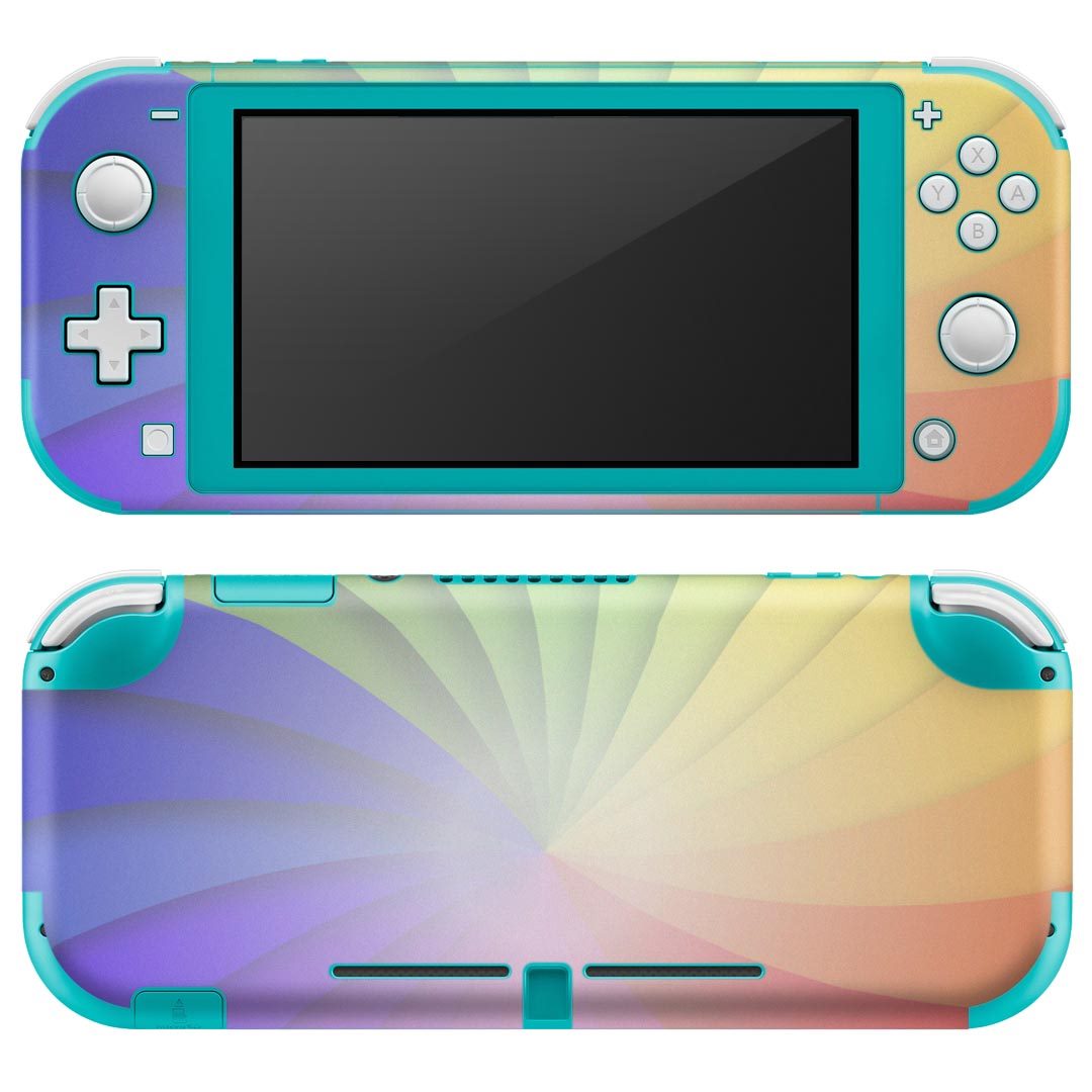 製品名 Nintendo Switch Lite専用 デザインスキンシール セット内容 Nintendo Switch Lite本体用スキンシール（裏表）各1枚 ※液晶側シールは2パーツに分かれていますニンテンドースイッチライト専用です。据え置き機のSwitch本体やJoyコンには対応していません。 商品特徴 3M社製の再剥離性シートを素材に採用し、細かな位置調整がしやすく貼り直しが容易です。また、エアフリーでもありますので気泡が簡単に逃げるので、キレイに貼ることができます。専用の業務プリンターを使い、商品画像と遜色のない美しい印刷仕上がり。 注意事項 画像はサンプルですので、ご覧の環境によっては多少色味に違いを感じる場合がございます。 イメージと違った、モニターと色味が異なるという理由での交換や返金はご対応出来かねます。スキンシールのみの販売で、ニンテンドースイッチ本体などは付属しません。シワができた場合、ドライヤーなどで軽く温め、外側に向けてシワを伸ばすように貼ってください。初回貼付時の位置調整や貼り直しは可能ですが、しっかりと押し付けて接着させた後の再剥離、再利用は保証しておりません。また接着部に油分や汚れが付着しますと角の部分は剥がれやすくなりますので、貼付時はあまり触れないようにご注意ください。無地のセミグロスシートにデザインをプリントした商品で、デコなどの加工はございません。 凹凸や光沢があるように見えたり布地や金属を素材にしたように見える商品もありますが、デザインの図版によるものです。印刷時に微妙な画像のズレが生じる場合がございます。ご注文後に1点1点制作する受注生産品の為、不良品以外のご返品や交換は固くお断りします。 商品発送 完全受注生産のハンドメイド商品となりますので、既製品と比べて発送までお時間を頂いています。 基本的に決済確認後2?3営業日、最大で10営業日での発送となります。繁忙期や休業日明けの場合はさらに時間がかかる場合があります。 その際には別途メールにてご連絡致します。メール便の場合、発送日から到着までに2?4日ほどかかる場合が多く、紛失などの保障もご対応できかねます。あらかじめご了承下さい。