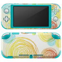 igsticker Nintendo Switch Lite 専用 デザインスキンシール 全面 ニンテンドー スイッチ ライト 専用 ゲーム機 カバー アクセサリー フィルム ステッカー エアフリー 002068 カラフル シンプル(2)