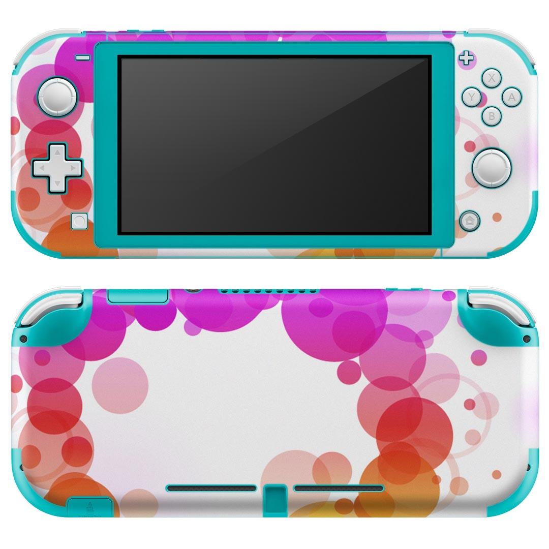 igsticker Nintendo Switch Lite 専用 デザインスキンシール 全面 ニンテンドー スイッチ ライト 専用 ゲーム機 カバー アクセサリー フィルム ステッカー エアフリー 002071 カラフル　シンプル