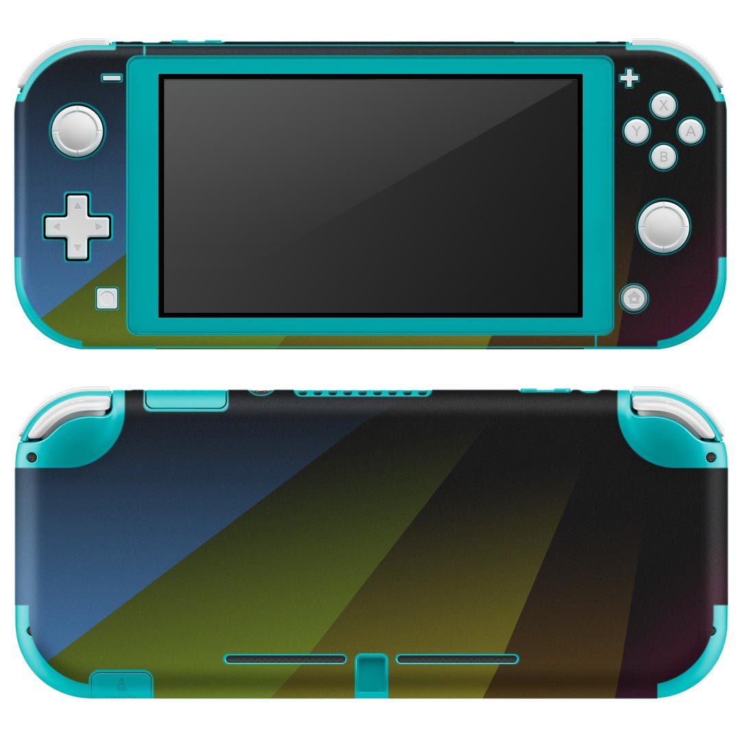 igsticker Nintendo Switch Lite 専用 デザインスキンシール 全面 ニンテンドー スイッチ ライト 専用 ゲーム機 カバー アクセサリー フィルム ステッカー エアフリー 002077 カラフル　シンプル