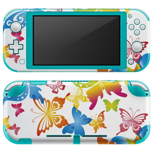 igsticker Nintendo Switch Lite 専用 デザインスキンシール 全面 ニンテンドー スイッチ ライト 専用 ゲーム機 カバー アクセサリー フィルム ステッカー エアフリー 002085 カラフル 蝶 igsticker Nintendo Switch Lite 専用 デザインスキンシール 全面 ニンテンドー スイッチ ライト 専用 ゲーム機 カバー アクセサリー フィルム ステッカー エアフリー 002085 カラフル 蝶