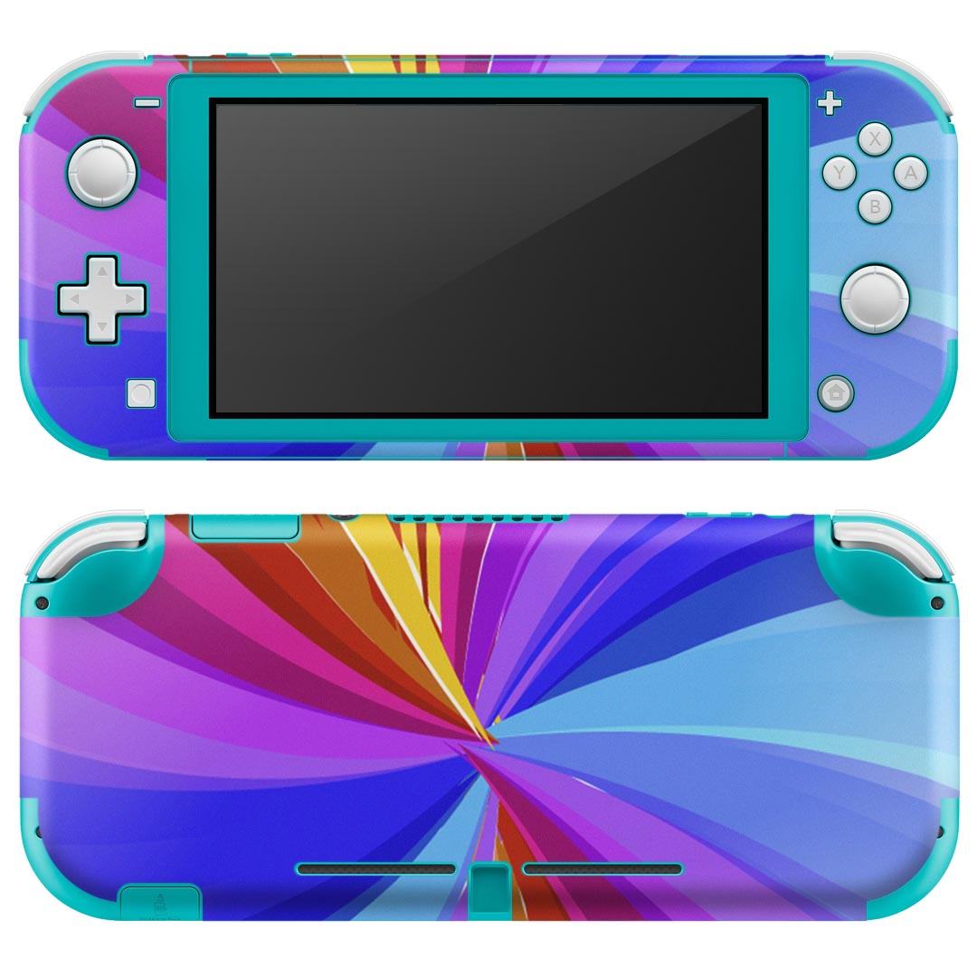 igsticker Nintendo Switch Lite 専用 デザインスキンシール 全面 ニンテンドー スイッチ ライト 専用 ゲーム機 カバー アクセサリー フィルム ステッカー エアフリー 002100 カラフル シンプル