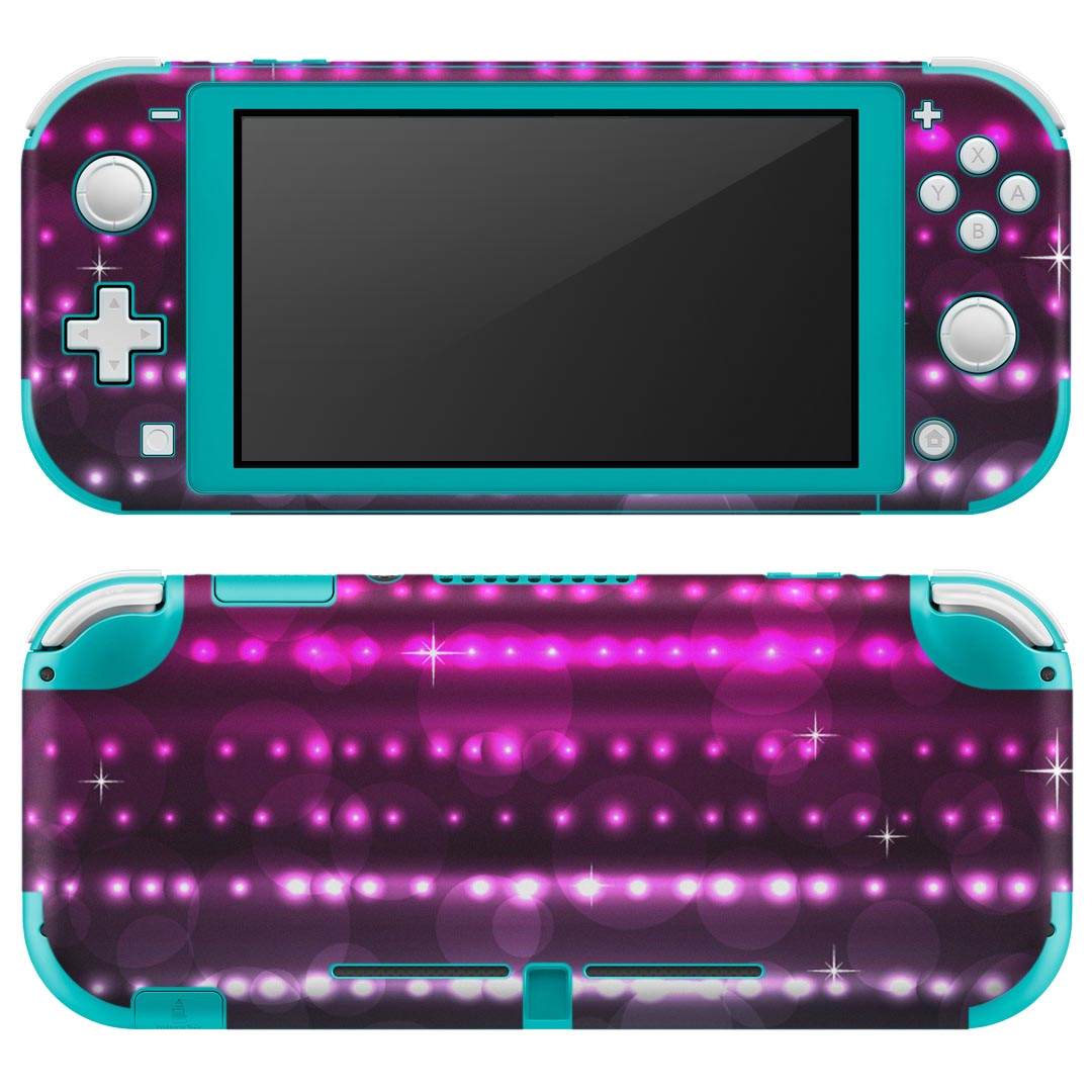igsticker Nintendo Switch Lite 専用 デザインスキンシール 全面 ニンテンドー スイッチ ライト 専用 ゲーム機 カバー アクセサリー フィルム ステッカー エアフリー 002102 カラフル キラキラ