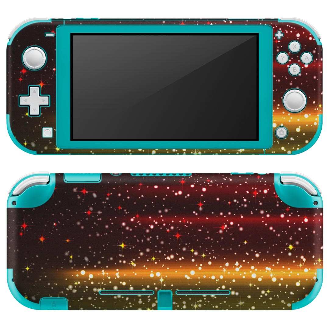 igsticker Nintendo Switch Lite 専用 デザインスキンシール 全面 ニンテンドー スイッチ ライト 専用 ゲーム機 カバー アクセサリー フィルム ステッカー エアフリー 002110 カラフル　キラキラ