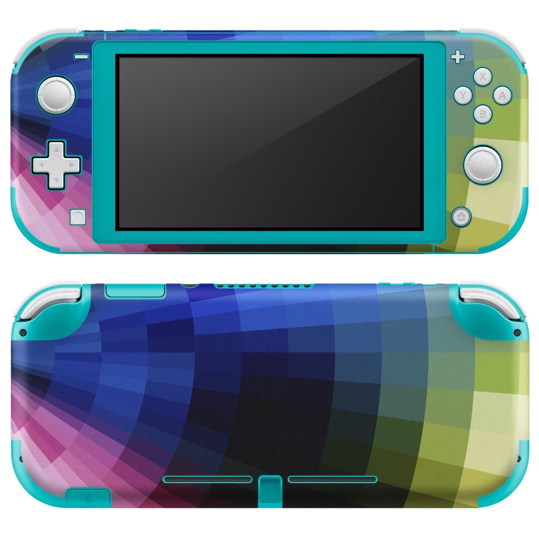 igsticker Nintendo Switch Lite 専用 デザインスキンシール 全面 ニンテンドー スイッチ ライト 専用 ゲーム機 カバー アクセサリー フィルム ステッカー エアフリー 002114 カラフル シンプル