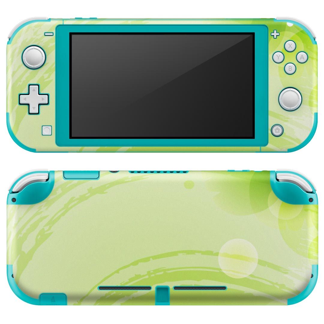 igsticker Nintendo Switch Lite 専用 デザインスキンシール 全面 ニンテンドー スイッチ ライト 専用 ゲーム機 カバー アクセサリー フィルム ステッカー エアフリー 002146 花 緑