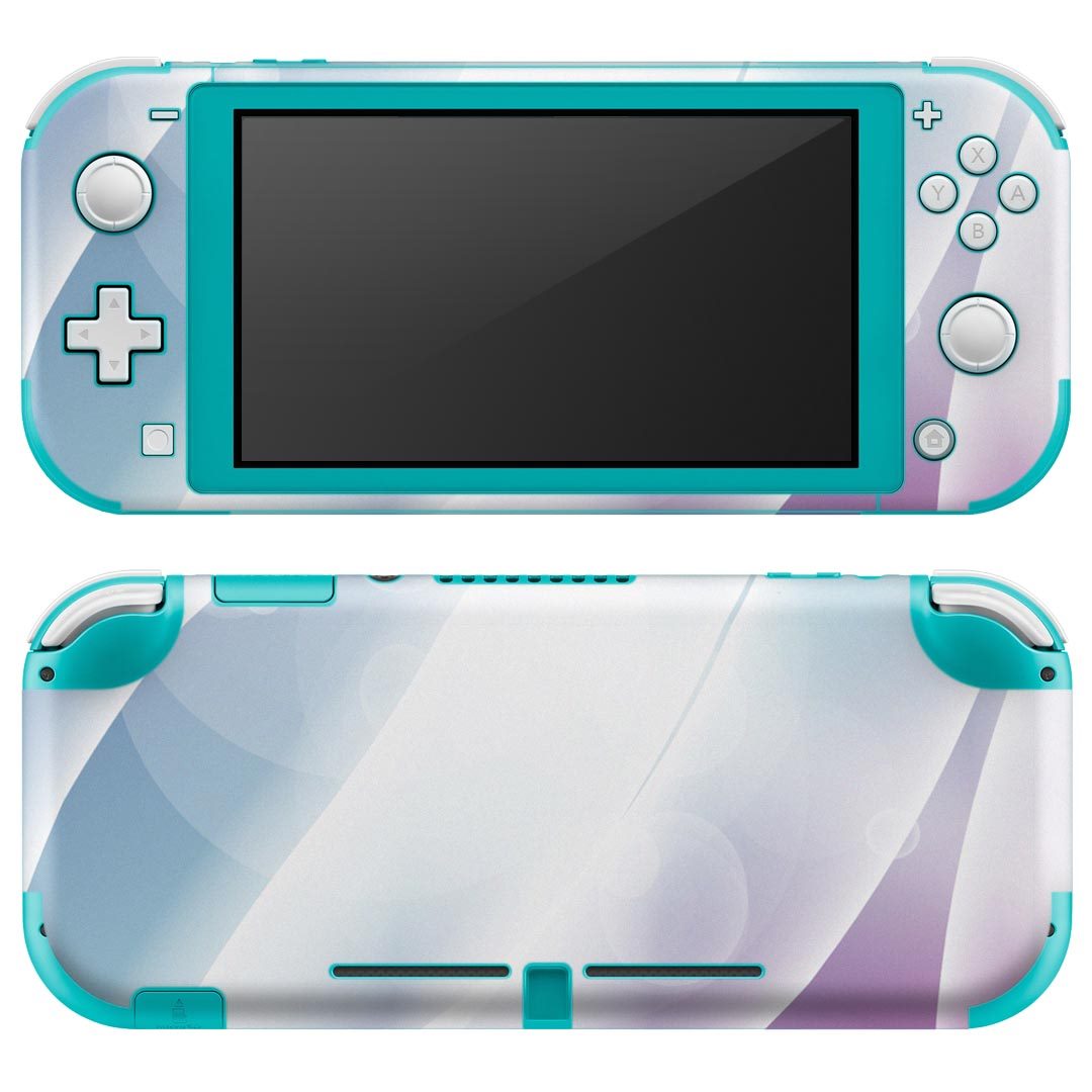 igsticker Nintendo Switch Lite 専用 デザインスキンシール 全面 ニンテンドー スイッチ ライト 専用 ゲーム機 カバー アクセサリー フィルム ステッカー エアフリー 002149 シンプル 青 ピンク