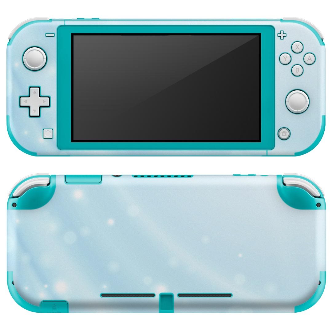 igsticker Nintendo Switch Lite 専用 デザインスキンシール 全面 ニンテンドー スイッチ ライト 専用 ゲーム機 カバー アクセサリー フィルム ステッカー エアフリー 002161 シンプル 青