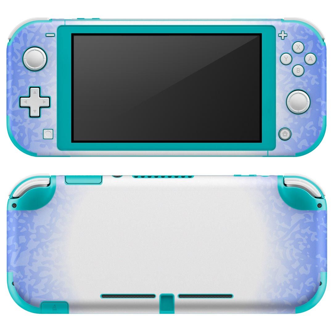 igsticker Nintendo Switch Lite 専用 デザインスキンシール 全面 ニンテンドー スイッチ ライト 専用 ゲーム機 カバー アクセサリー フィルム ステッカー エアフリー 002206 星　立体　青