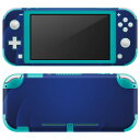 igsticker Nintendo Switch Lite 専用 デザインスキンシール 全面 ニンテンドー スイッチ ライト 専用 ゲーム機 カバー アクセサリー フィルム ステッカー エアフリー 002230 シンプル　青