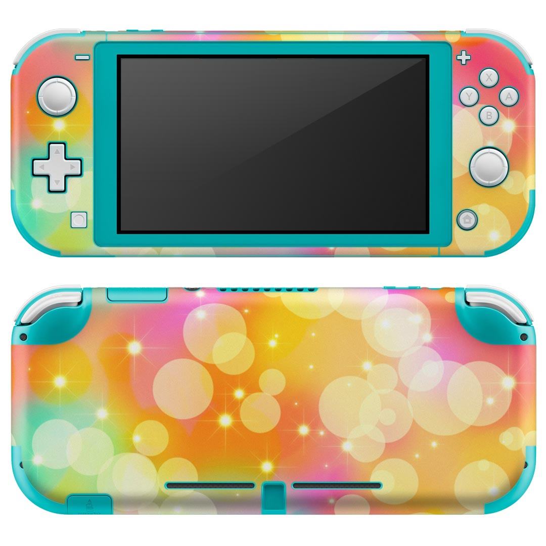igsticker Nintendo Switch Lite 専用 デザインスキンシール 全面 ニンテンドー スイッチ ライト 専用 ゲーム機 カバー アクセサリー フィルム ステッカー エアフリー 002348 カラフル　色彩