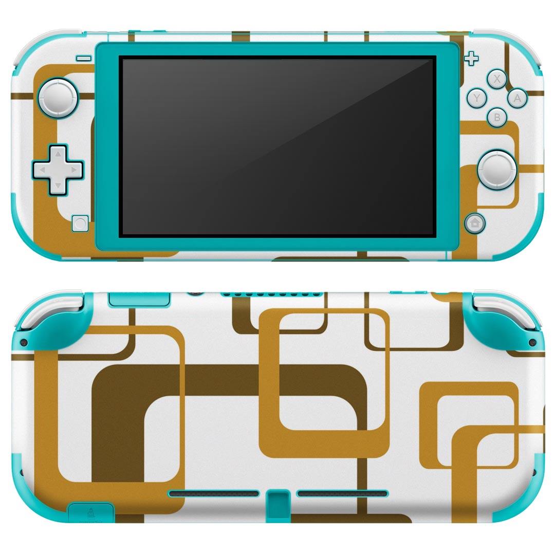 製品名 Nintendo Switch Lite専用 デザインスキンシール セット内容 Nintendo Switch Lite本体用スキンシール（裏表）各1枚 ※液晶側シールは2パーツに分かれていますニンテンドースイッチライト専用です。据え置き機のSwitch本体やJoyコンには対応していません。 商品特徴 3M社製の再剥離性シートを素材に採用し、細かな位置調整がしやすく貼り直しが容易です。また、エアフリーでもありますので気泡が簡単に逃げるので、キレイに貼ることができます。専用の業務プリンターを使い、商品画像と遜色のない美しい印刷仕上がり。 注意事項 画像はサンプルですので、ご覧の環境によっては多少色味に違いを感じる場合がございます。 イメージと違った、モニターと色味が異なるという理由での交換や返金はご対応出来かねます。スキンシールのみの販売で、ニンテンドースイッチ本体などは付属しません。シワができた場合、ドライヤーなどで軽く温め、外側に向けてシワを伸ばすように貼ってください。初回貼付時の位置調整や貼り直しは可能ですが、しっかりと押し付けて接着させた後の再剥離、再利用は保証しておりません。また接着部に油分や汚れが付着しますと角の部分は剥がれやすくなりますので、貼付時はあまり触れないようにご注意ください。無地のセミグロスシートにデザインをプリントした商品で、デコなどの加工はございません。 凹凸や光沢があるように見えたり布地や金属を素材にしたように見える商品もありますが、デザインの図版によるものです。印刷時に微妙な画像のズレが生じる場合がございます。ご注文後に1点1点制作する受注生産品の為、不良品以外のご返品や交換は固くお断りします。 商品発送 完全受注生産のハンドメイド商品となりますので、既製品と比べて発送までお時間を頂いています。 基本的に決済確認後2?3営業日、最大で10営業日での発送となります。繁忙期や休業日明けの場合はさらに時間がかかる場合があります。 その際には別途メールにてご連絡致します。メール便の場合、発送日から到着までに2?4日ほどかかる場合が多く、紛失などの保障もご対応できかねます。あらかじめご了承下さい。
