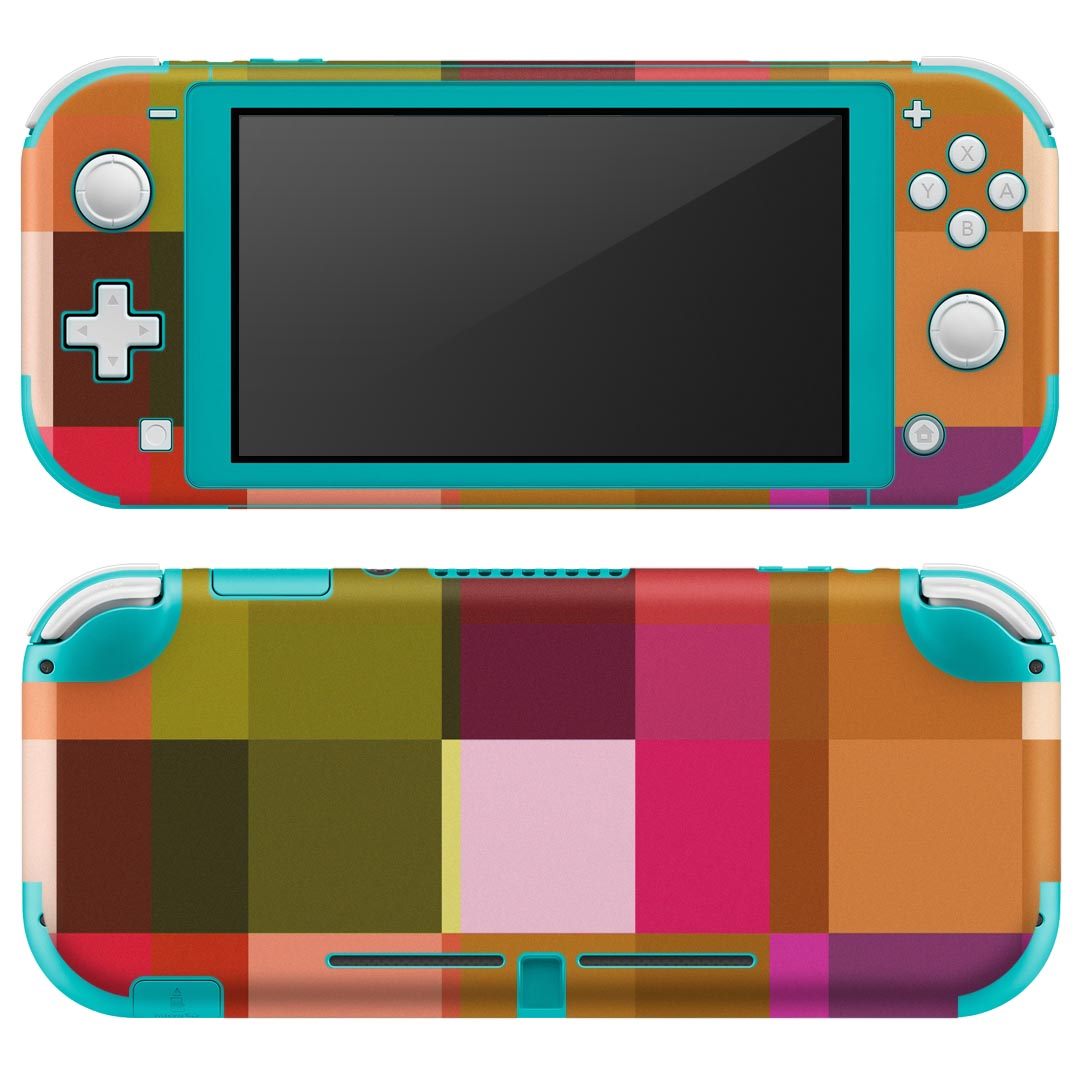 igsticker Nintendo Switch Lite 専用 デザインスキンシール 全面 ニンテンドー スイッチ ライト 専用 ゲーム機 カバー アクセサリー フィルム ステッカー エアフリー 002355 模様　カラフル