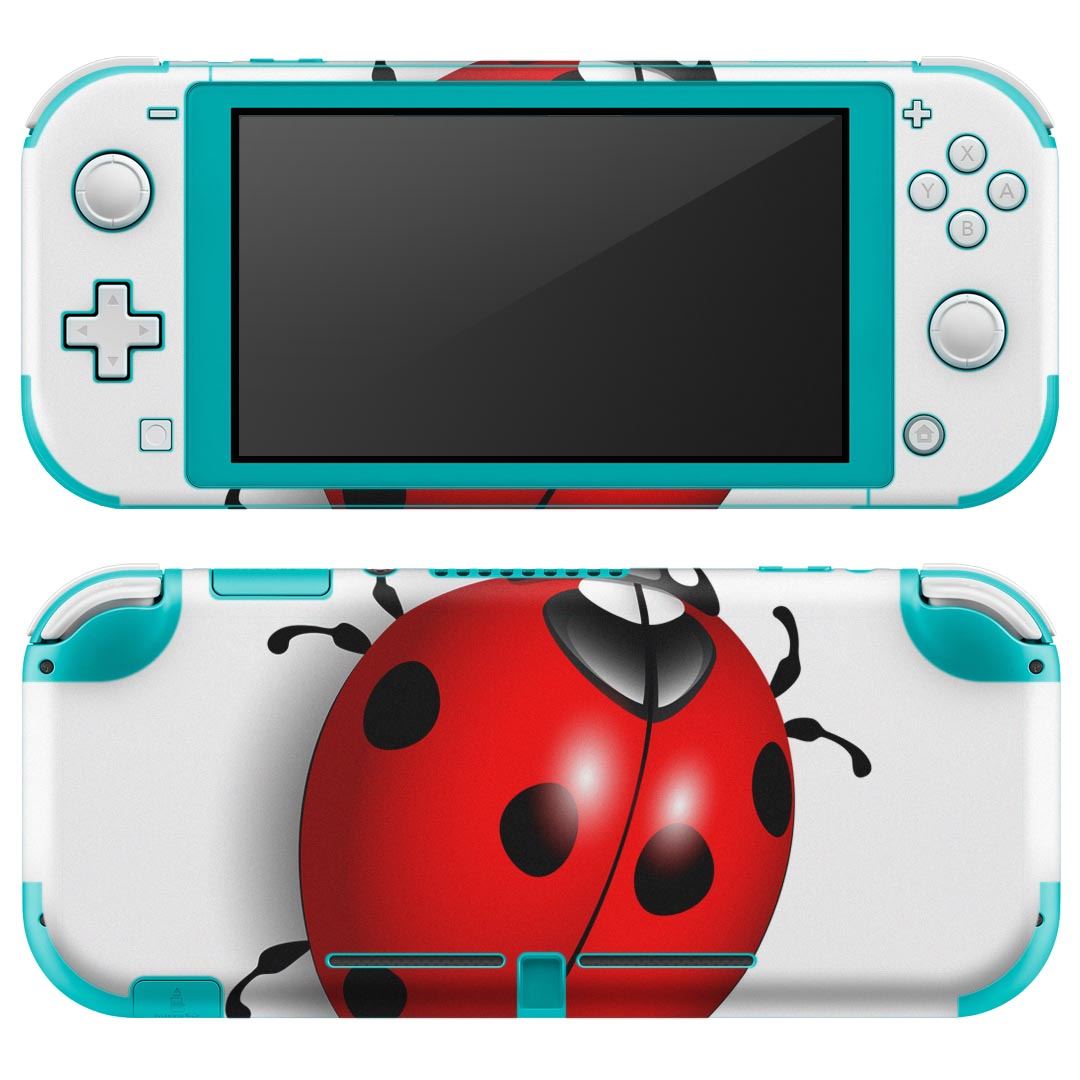 igsticker Nintendo Switch Lite 専用 デザインスキンシール 全面 ニンテンドー スイッチ ライト 専用 ゲーム機 カバー アクセサリー フィルム ステッカー エアフリー 002357 てんとう虫 イラスト