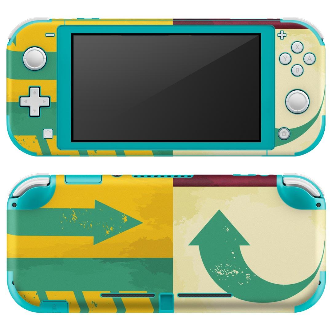 igsticker Nintendo Switch Lite 専用 デザインスキンシール 全面 ニンテンドー スイッチ ライト 専用 ゲーム機 カバー アクセサリー フィルム ステッカー エアフリー 002397 矢印 イラスト