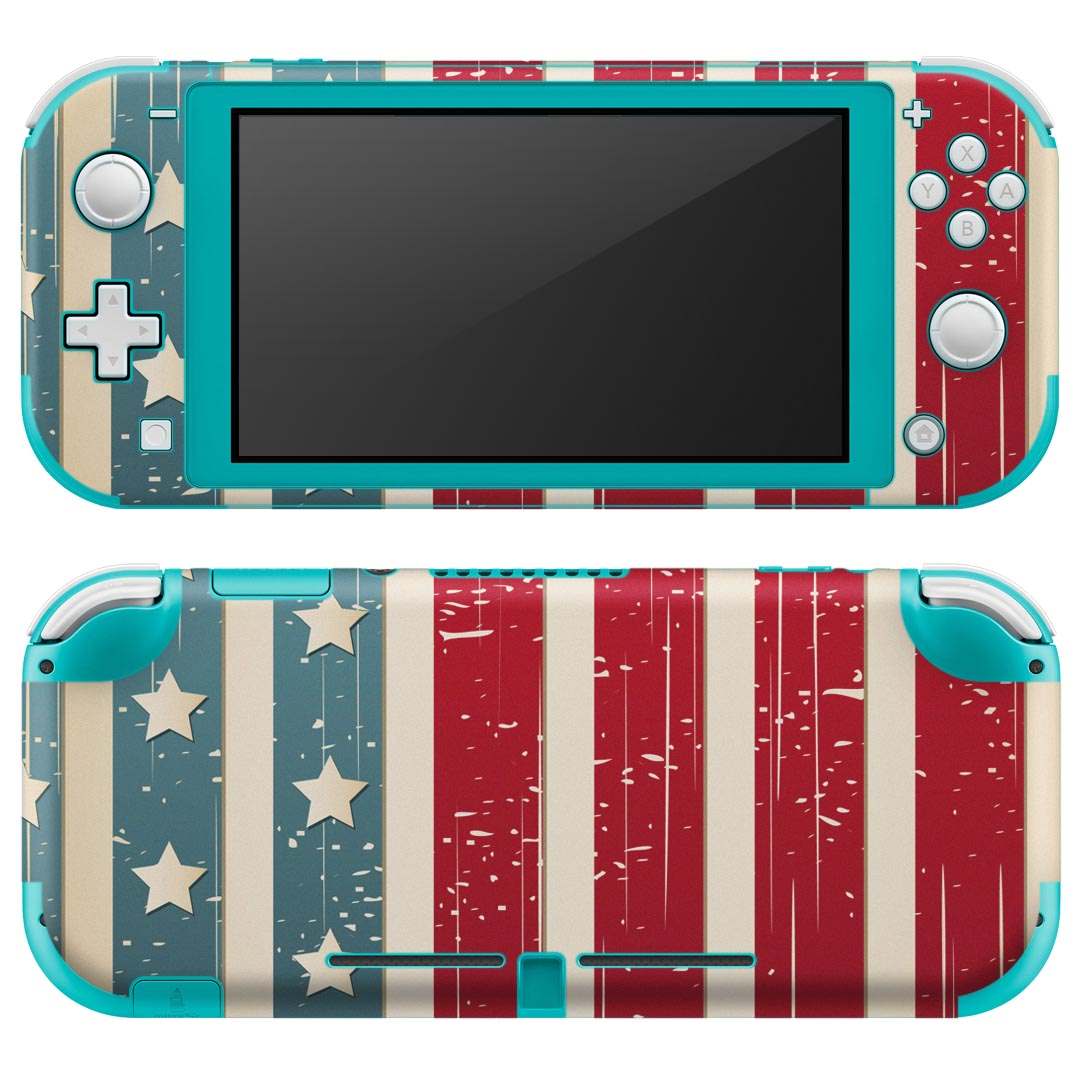 igsticker Nintendo Switch Lite 専用 デザインスキンシール 全面 ニンテンドー スイッチ ライト 専用 ゲーム機 カバー アクセサリー フィルム ステッカー エアフリー 002401 外国　国旗