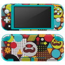 igsticker Nintendo Switch Lite 専用 デザインスキンシール 全面 ニンテンドー スイッチ ライト 専用 ゲーム機 カバー アクセサリー フィルム ステッカー エアフリー 002417 キャラクター 模様 カラフル(2)