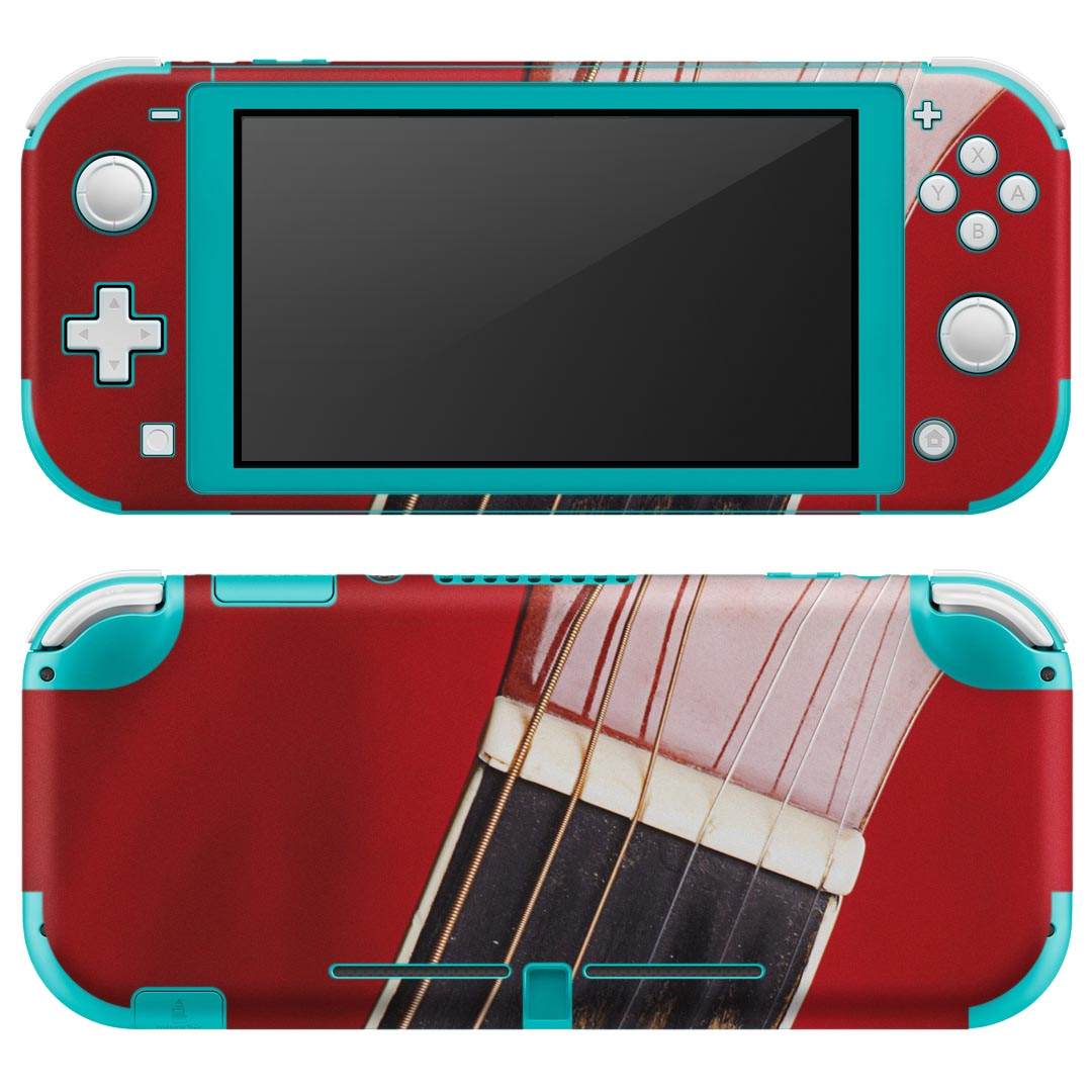 igsticker Nintendo Switch Lite 専用 デザインスキンシール 全面 ニンテンドー スイッチ ライト 専用 ゲーム機 カバー アクセサリー フィルム ステッカー エアフリー 002422 ギター　音楽