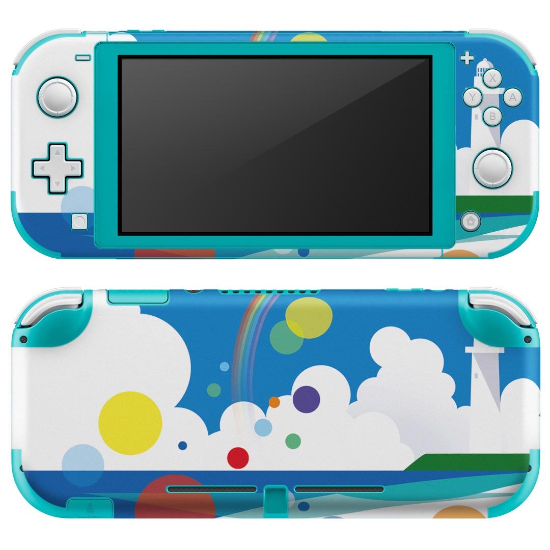 igsticker Nintendo Switch Lite 専用 デザインスキンシール 全面 ニンテンドー スイッチ ライト 専用 ゲーム機 カバー アクセサリー フィルム ステッカー エアフリー 002424 景色　風景　イラスト