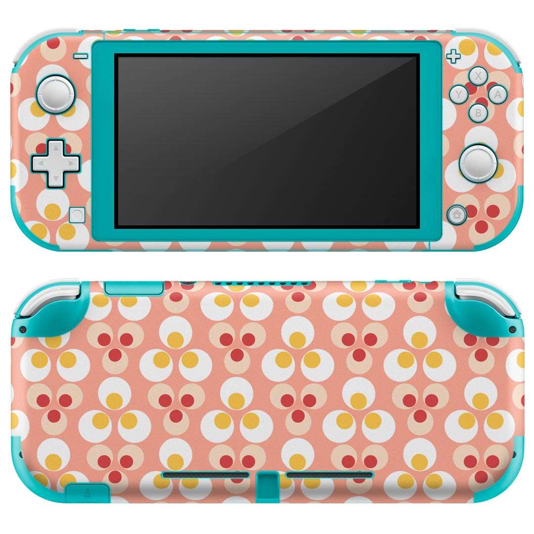 igsticker Nintendo Switch Lite 専用 デザインスキンシール 全面 ニンテンドー スイッチ ライト 専用 ゲーム機 カバー アクセサリー フィルム ステッカー エアフリー 002428 花　模様　ピンク
