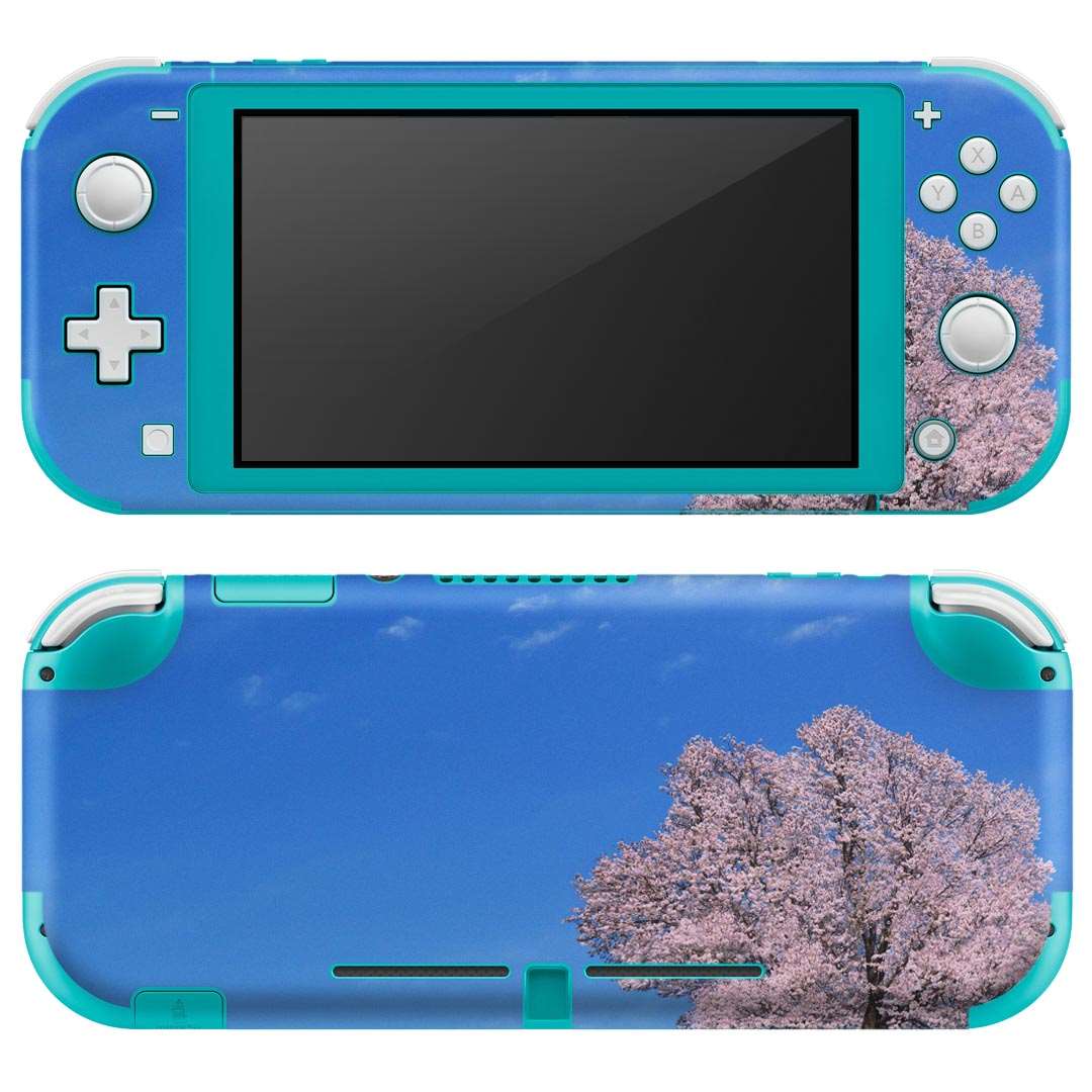 igsticker Nintendo Switch Lite 専用 デザインスキンシール 全面 ニンテンドー スイッチ ライト 専用 ゲーム機 カバー アクセサリー フィルム ステッカー エアフリー 002466 景色 風景 桜